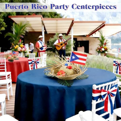 Sieral 6 Sets 54 Pcs Puerto Rico Party Centerpieces, Puerto Rican Decor - Image 4