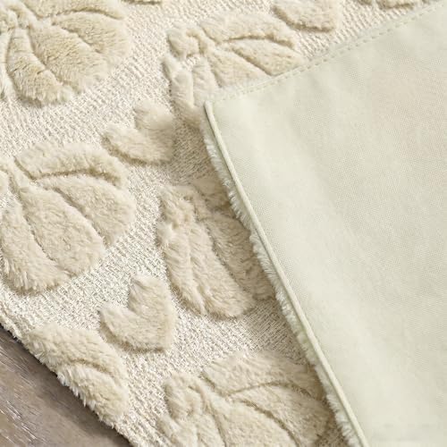 Artoid Mode Beige Soft Faux Fur Fall Table Runner 13x90 Inch - Image 6