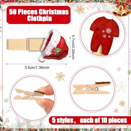 Patelai 321 Pcs Christmas Santa Baby Shower Game Supplies Set - Image 3