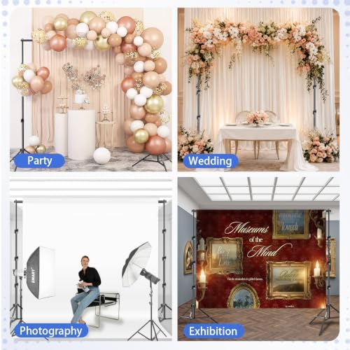 EMART Photo Backdrop Stand, 8.5x10ft Back Drop Stand for Party, Photography - Image 5