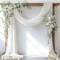 Wedding Arch Draping Fabric Sheer Chiffon Curtain Drape Wedding Party Decor by Socomi