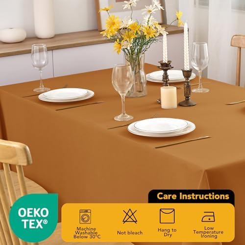 6-Pack Bronze Tablecloths for Square Tables, 70 x 70 Inches - Image 7