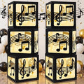 Novabright 6 Sets Music Party Decoration Large Boxes with Light Strings by Unknown