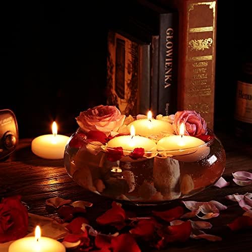 Tuyai (Set of 36) Floating Candles, 3 inch White Dripless Wax Burning Candles, for Weddings, Party, Special Occasions and Home Decorations - Image 4