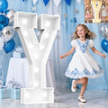 Pooqla 4 FT Marquee Letters, Light Up Letter Y, Cool White and Warm White by Pooqla