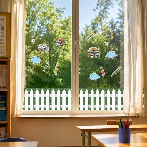 20Ft Picket Fence Bulletin Board Decoration, Back to School Decor Kit - Image 5