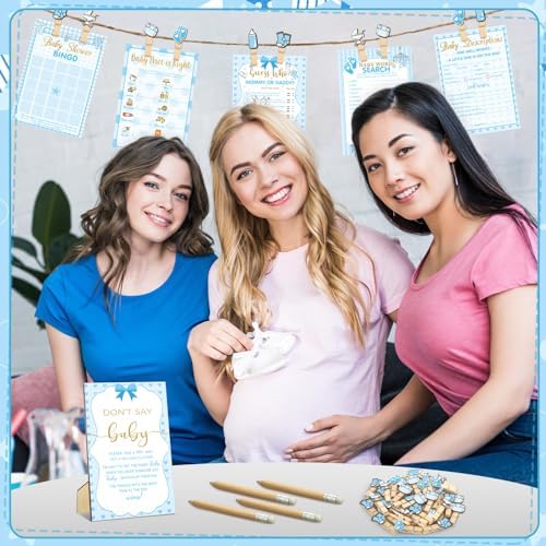 Patelai 321 Pcs Baby Shower Games Supplies, Boy - Image 6
