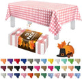 Grandipity Plastic Table Cloth Disposable 12 Pack 54” x 108” Rectangle by Grandipity