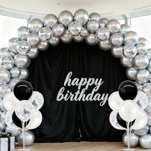 TONIFUL 4 Set Black and White Balloon Stand Balloon Centerpiece for Table - Image 6