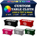 Custom Table Cloth with Business Logo Text 6FT by Syntix