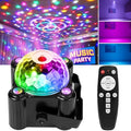 Laucnpty Disco Ball Party Lights Sound Activated Strobe DJ Stage Lighting for Indoor Room Outdoor Dance Floor Parties Birthday Rave Home Karaoke Halloween Christmas Wedding Show Bar Club Decorations by LAUCNPTY
