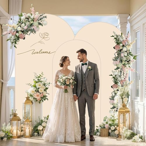 Arch Covers Set of 3(7.2FT+6.6FT+6FT), Arch Backdrop Stand Cover - Image 3