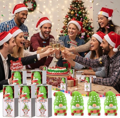 36 Sets Christmas Positive Gifts Gnome Party Favors with Boxes - Image 6