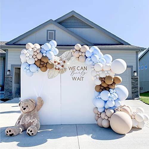 Voircoloria 130pcs Light Blue Balloons Garland Arch Kit, 18 12 10 5 Inch - Image 5