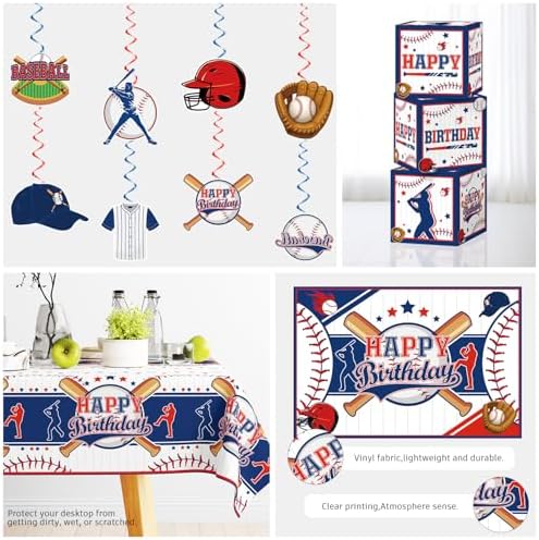 Baseball Birthday Decorations,Serves 20 Guests - Image 6