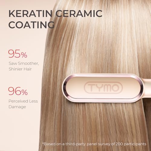 TYMO Ring Hair Straightener Brush, 2-in-1 Straightening Brush & Hot Comb - Image 2