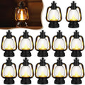 Ferraycle 12 Pcs Mini Lanterns Bulk 6 Inch Black Lamp Table Centerpieces by Ferraycle