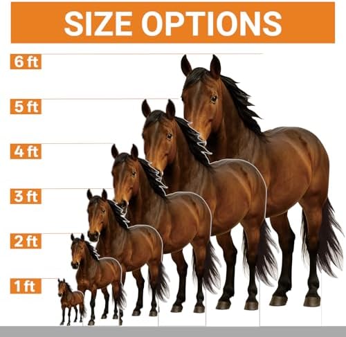 Horse Life Size Cardboard Cutout 6FT Animal Standup, 1 PC - Image 2