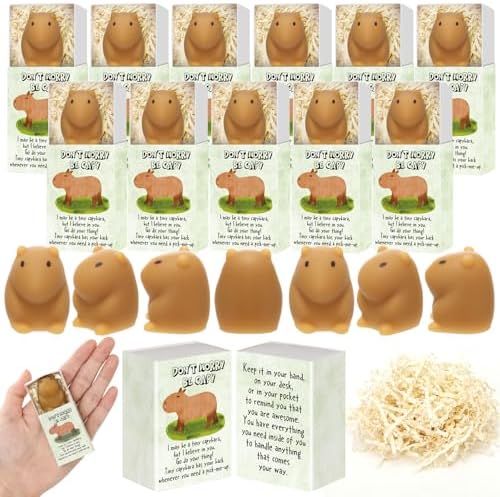 Wettarn 36 Sets Capybara Figures with Boxes, Appreciation Gifts by Wettarn