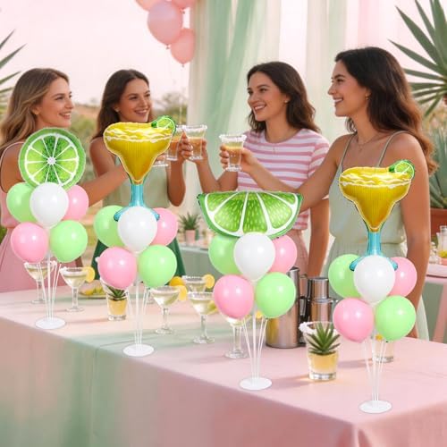Naozinebi 4 Sets Margarita Birthday Party Balloons Stand Kit Party Decor - Image 5