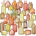 Yaomiao 30 Pcs Glass Bud Vases Centerpieces, Orange Yellow Series by Yaomiao