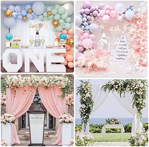 Fomcet 8FT x 8FT Backdrop Stand Heavy Duty with Base, Black Portable Adjustable Pipe and Drape Backdrop Stand Kit, Square Metal Arch Party Frame for Wedding Birthday Parties Banquet Decorations - Image 6