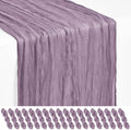 18 Pack Purple Cheesecloth Table Runner 17x108 Inches Boho Home Decor by Showgeous