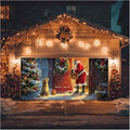 HOMETITUTE Santa Dogs Christmas Garage Cover 13x6ft by HOMETITUTE