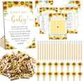 Patelai 321 Pcs Sunflower Baby Shower Decorations Games Supplies, 50 Guests by Patelai