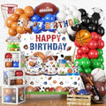 Cocomigo 294pcs Sports Birthday Party Decorations for Boy, Serves 25 by cocomigoPartyHome