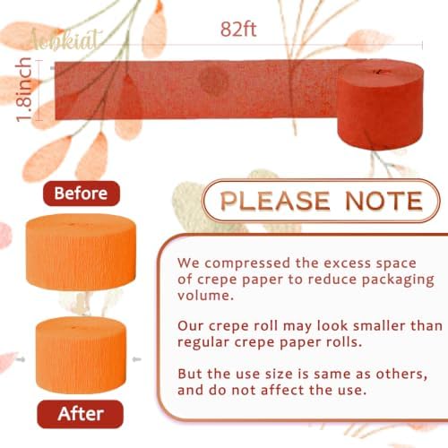AOBKIAT Fall Thanksgiving Streamers Party Decorations,5 Rolls - Image 6