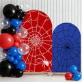 2 Set 6ft 7.2 ft Spider Web Arch Backdrop Covers Stretchy Fabric by Hillsuren