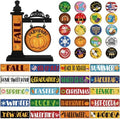 RattanView 41 Pcs Interchangeable Seasonal Wood Sign,Black by RattanView