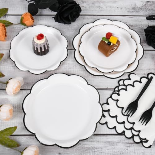 96 Pcs Halloween Party Paper Plates and Napkins Party Supplies for 24 Guest - Image 3