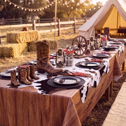 2 Pcs Western Party Table Cover Decoration 54 x 108 Inch - Image 3