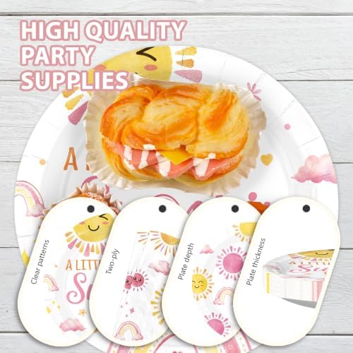96Pcs Sunshine Baby Shower Decorations Girl Party Supplies Serves 24 - Image 6