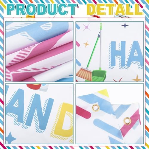 SmoothNovelty 3 Pcs Multicolor National Custodian Day Banner - Image 3