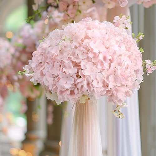 Auihiay 304 Pcs Hydrangea Artificial Flowers, Faux Hydrangea Flowers - Image 6