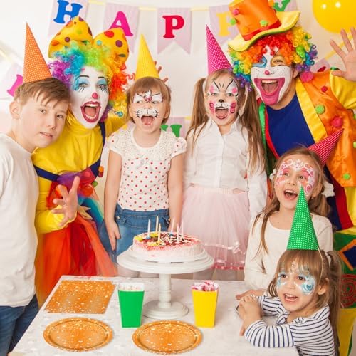 40 PCS Orange Birthday Decorations - Diamond Theme Birthday Tableware Party Supplies Include Orange Plates and Napkins for Women Men Party Supplies - Image 6