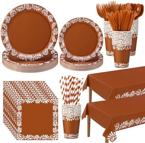 Vesici 452 Pcs Cielito Lindo Party Decorations Tableware Set, Serves 50 by Vesici