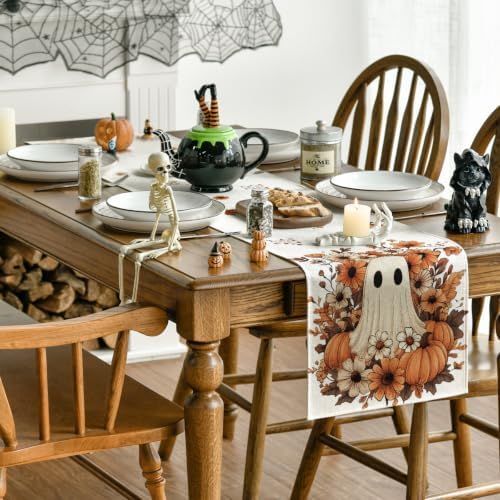 Artoid Mode 210 GSM Halloween Table Runner Home Party Decor 13x72 Inch - Image 4