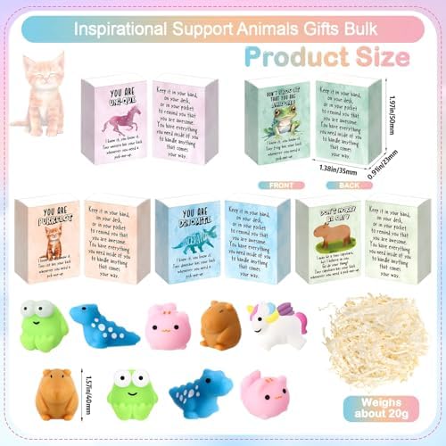 25 Sets Positive Gifts Animal Birthday Party Favors with Support Boxes - Image 2