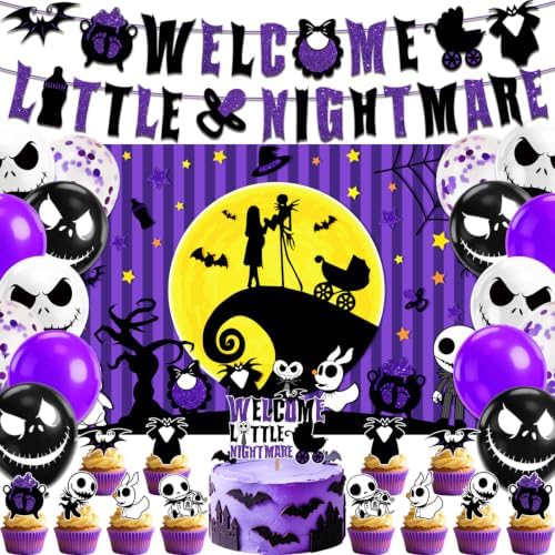 Night Christmas Baby Shower Decorations 31pcs Halloween Party Decorations by LANFUBEISIPARTYSUPPLIES