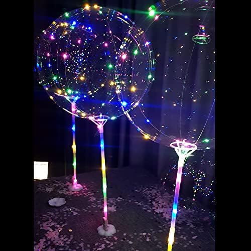Lightsfever 6PCS LED Light Up Balloons with Sticks, Centerpieces for Party - Image 2