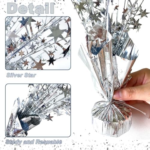 12 Pack Silver Star Spray Centerpiece, Wedding Graduation - Image 3