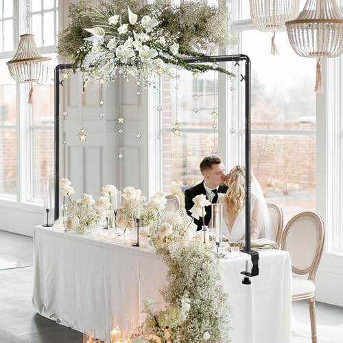 Over The Table Rod Stand with Clamps Black Table Balloon Arch Frame - Image 6