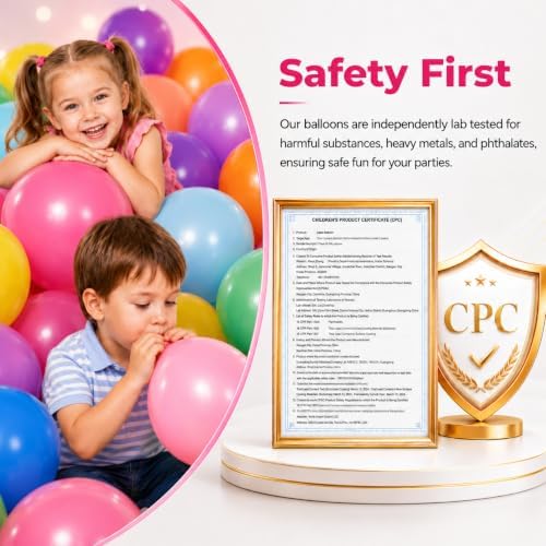 Bezente Assorted Latex Rainbow Balloons 100 Pack 12 inch - Image 4