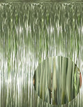GOER 3.2 ft x 8.2 ft Metallic Tinsel Foil Fringe Curtains Party Photo Backdrop Party Streamers for Birthday,Graduation,New Year Eve Decorations Wedding Decor (3 Pcs,Sage Green) by GOER