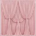 24x10FT Dusty Rose Backdrop Curtains for Wedding Parties, Wrinkle Free Polyester Photography Backdrop Drapes for Baby Shower Birthday Parties Stage Background Stand Decorations 4x10ft,6 Panels by Partisky