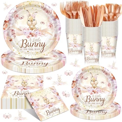 168 Bunny Baby Shower Decorations A Little Bunny Is on The Way by Sunnychicc